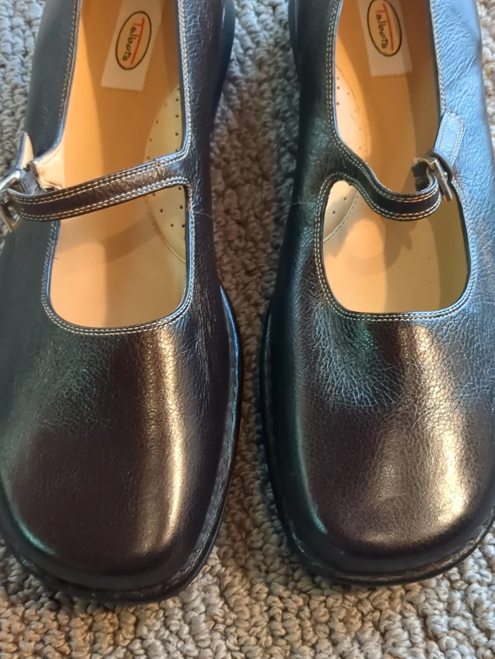 NWOT Talbots Leather Mary Jane's Made In Brazil